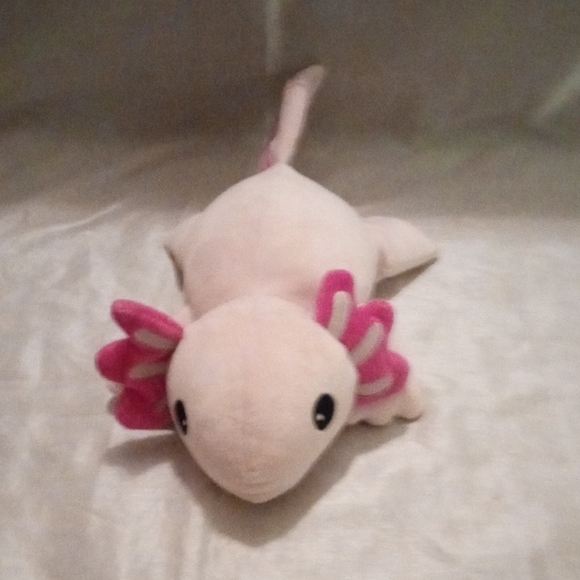 3 Fiesta Black and Pink Axolotl with Tan Teddy Bear - Picture 10 of 14